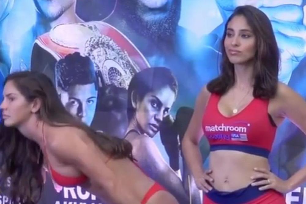 IZGLEDA BRUTALNO, A TEK KAKO BIJE, LELE! Najzgodnija bokserka je non-stop razgolićena, a urnisaće svakog od batina!