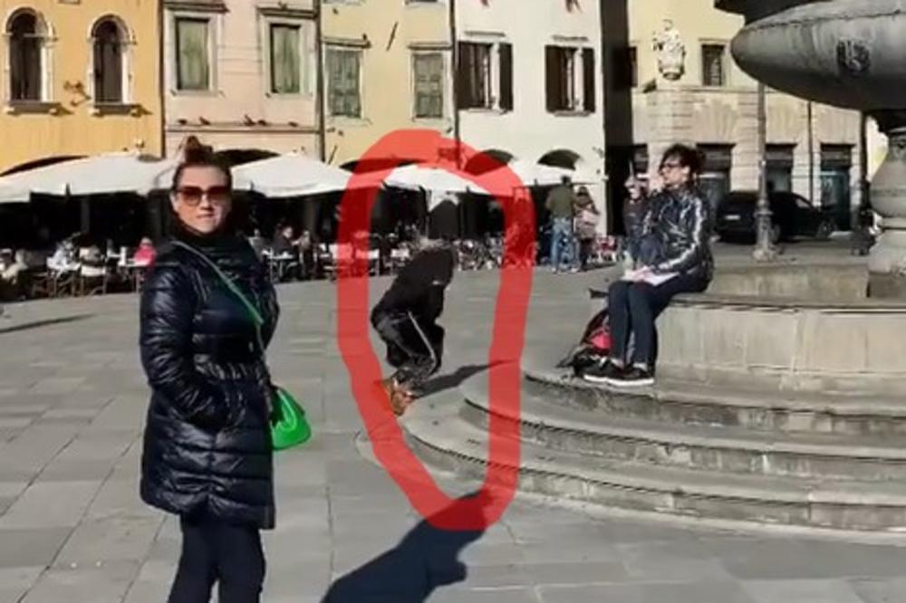 LEPA BRENA ZABELEŽILA EPOHALNI MOMENAT! Snimala je trg, a onda se ŽENA SAMO SRUŠILA! SVI SU SE ZAPREPASTILI (VIDEO)