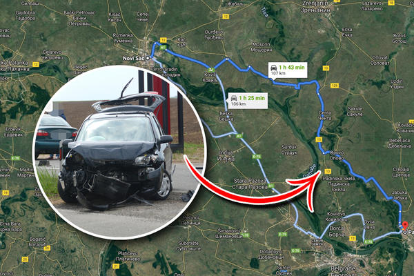 TEŠKA NESREĆA NA PUTU NOVI SAD - PANČEVO! Škoda se zakucala u TERETNI VOZ, ima povređenih