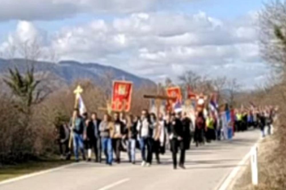 VELIČANSTVENO! Litija duga 30 kilometara krenula prema Trebinju (VIDEO)