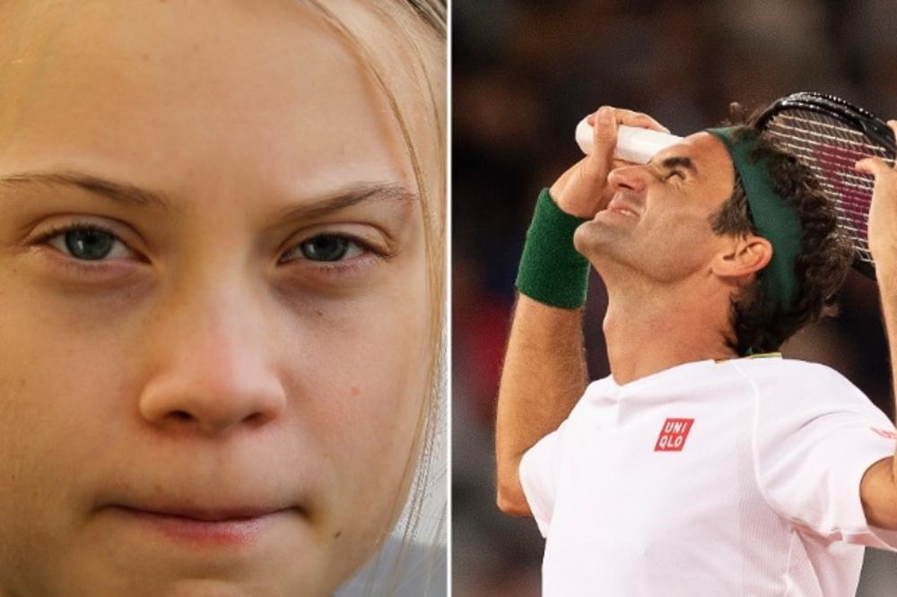 BUKTI RAT IZMEĐU GRETE TUNBERG I FEDERERA! Švajcarac je ugasio Šveđanku za sva vremena!