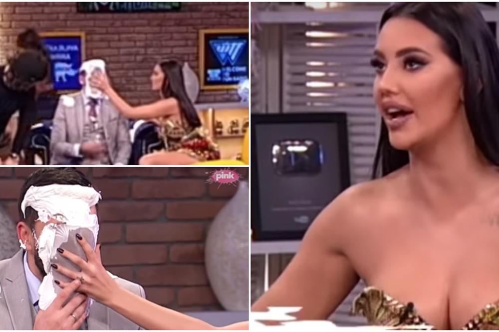 NASILJE U EMISIJI AMI G SHOW Katarina Grujić se RAZBESNELA, pa zavalila TANJIR U GLAVU Ognjenu - NEZAPAMĆENI VIDEO