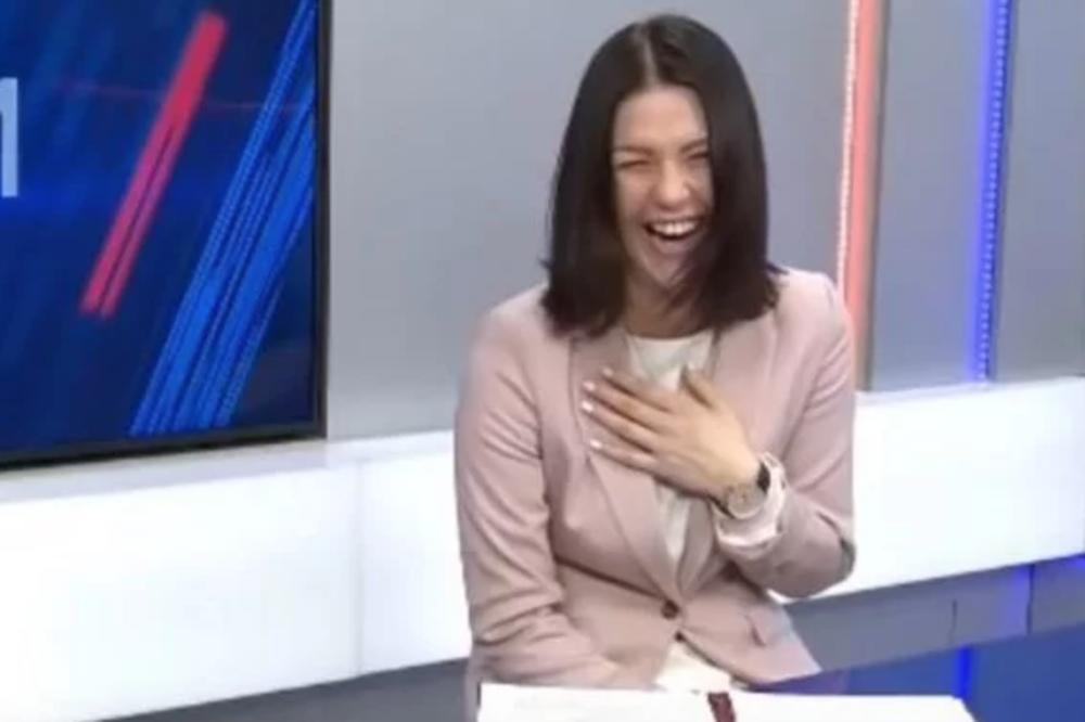 VODITELJKA ALEKSANDRA NA STUBU SRAMA: Prasnula u SMEH dok je čitala vesti o INVALIDIMA (VIDEO)