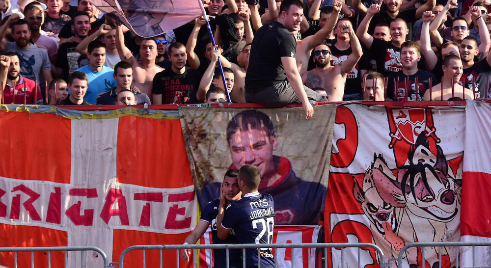 Radonjić proslavlja gol protiv Vojvodine 