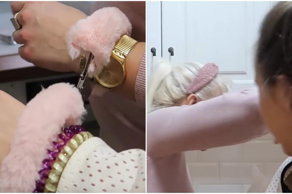 NAŠA JUTJUBERKA VEZALA MAMU LISICAMA, A ONA JE RAZVALILA LAKTOM PO FACI! Sve to zabeležile kamere, publika u ŠOKU!