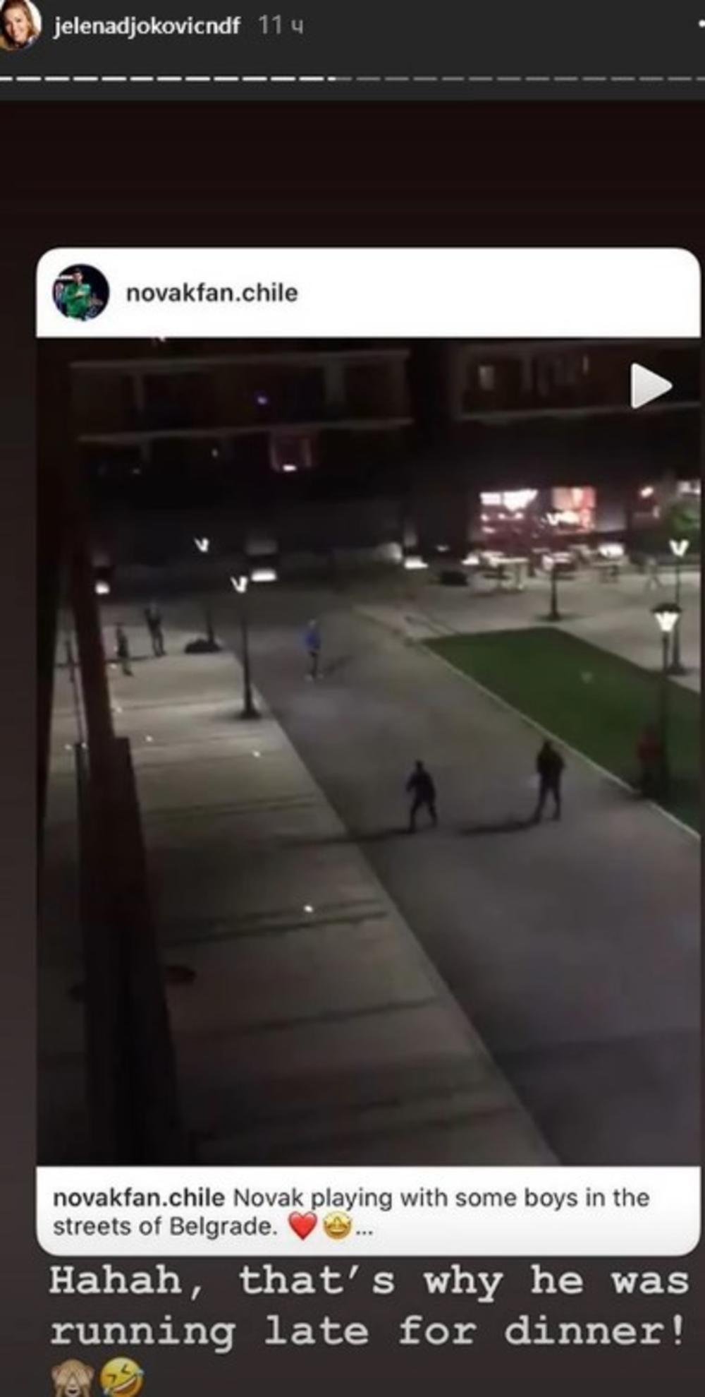 Jelenin Instastori o mužu i deci sa kojom je igrao tenis  