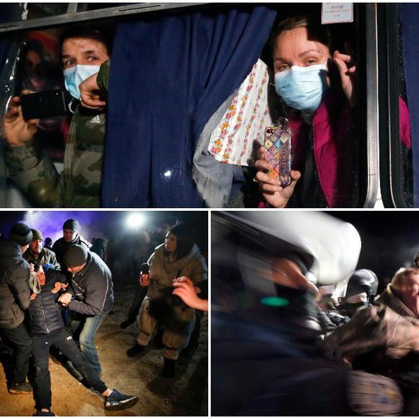 RULJA NAPALA AUTOBUS SA LJUDIMA IZ VUHANA, STRADALI POLICAJCI: Udarili na SVOJ NAROD zbog straha od virusa (VIDEO)