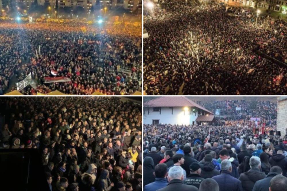 NA LITIJAMA SE ORILA HIMNA CRNE GORE! Narod NE ODUSTAJE, pogledajte veličanstvene prizore iz svih gradova! (VIDEO)