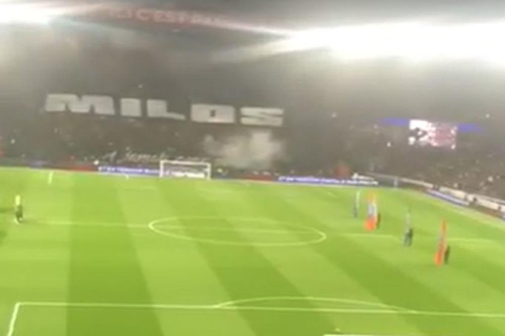 CEO PARK PRINČEVA SKANDIRAO "MILOŠ, MILOŠ": Navijači Pari Sen Žermena koreografijom odali poštu legendarnom Srbinu!