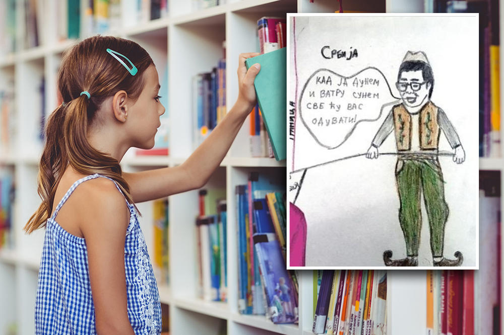 KAD DUNE I VATRU SUNE, VUČIĆ ĆE REŠITI PITANJE KOSOVA! Devojčica iz Lazarevca nacrtala predsednika Srbije