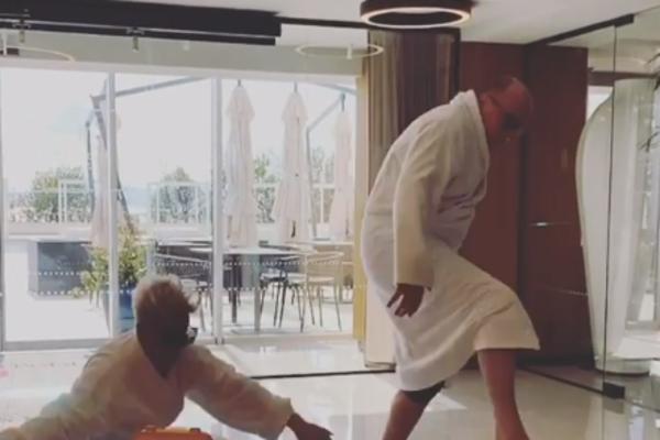 OVO MORA DA BOLI! PEVAČICA I NJEN SUPRUG PLESALI, PA PALI: Snimak za manje od 7 sati pregledalo POLA SRBIJE!