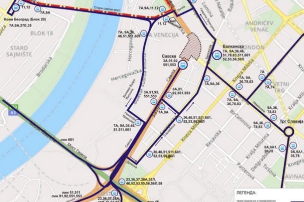 SUTRA SE POTPUNO ZATVARA SAVSKI TRG: Ukidaju se tramvaji, autobusi menjaju trase i okretnice, ovo su alternative