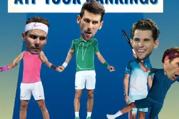 HIT VIDEO ZBOG KOG TENISKI SVET PLAČE OD SMEHA: Novak na vrhu, dok Federer pada sa postolja!