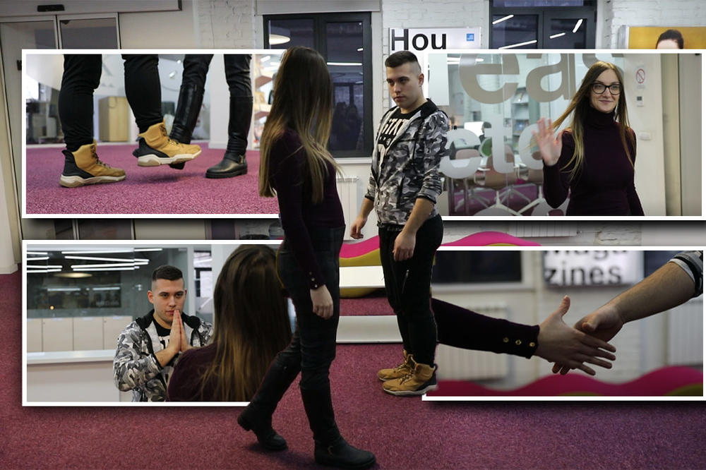 VEŽBALI SMO SIGURNO POZDRAVLJANJE KOJIM NE MOŽE DA SE PRENESE KORONAVIRUS: Mnogo je zabavno, pogledajte! (VIDEO)