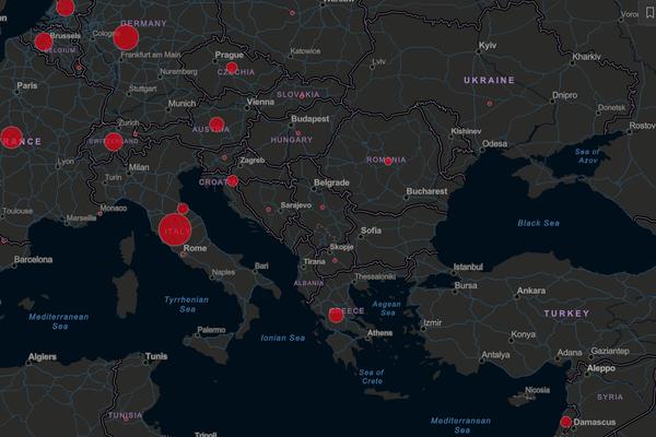 SRBIJA SE ZACRVENELA NA MAPI KORONAVIRUSA! Dve države u komšiluku ODOLEVAJU! (MAPA)