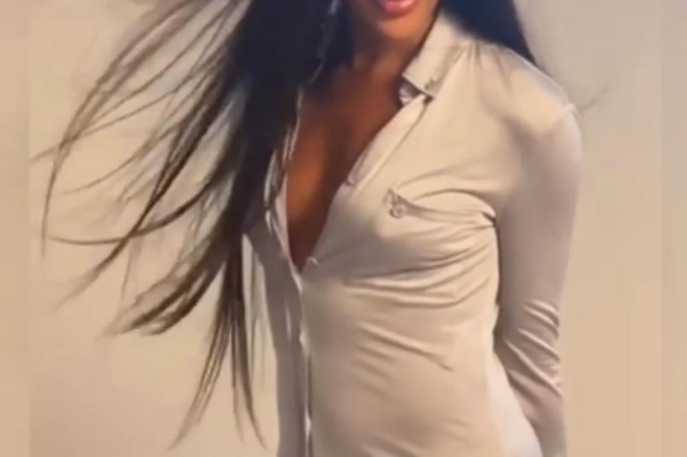 POZNATA MANEKENKA USLIKANA NA AERODROMU U JEZIVOM STANJU! Obučena u KORONA odelo pozirala