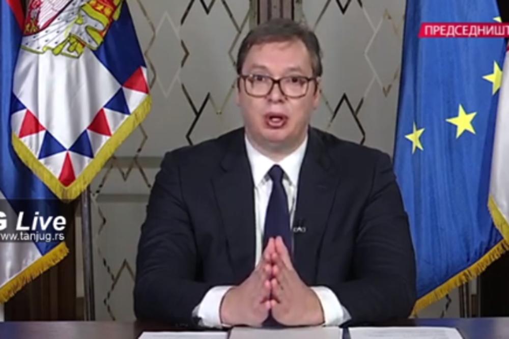 KAKVA PORUKA VUČIĆA: Ovo je objavio jutros tačno u 9.05!