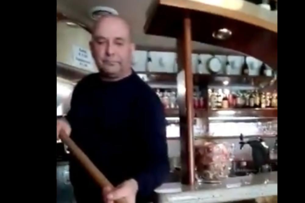 KONOBAR U ITALIJANSKOM KAFIĆU POKAZAO SVETU U KAKVOM SU STANJU: Ovaj snimak je zapalio društvene mreže! (VIDEO)