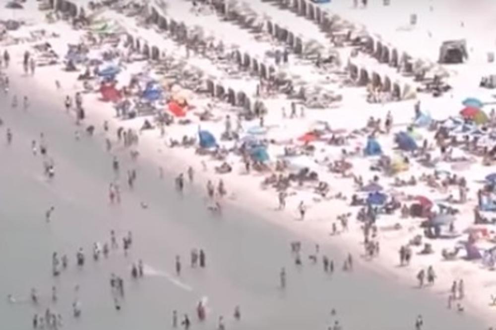 OVO JE SLIKA PLAŽE USRED PANDEMIJE KORONAVIRUSA: Sramotni prizori iz OVE ZEMLJE, ljudi nemaju obzira! (VIDEO)