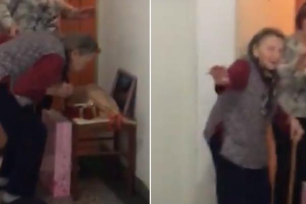 SREĆAN TI 94. ROĐENDAN, PARTIZANKO MOJA, NE MOGU DA TE IZLJUBIM: Srbin obradovao BAKU u izolaciji, svi plaču!