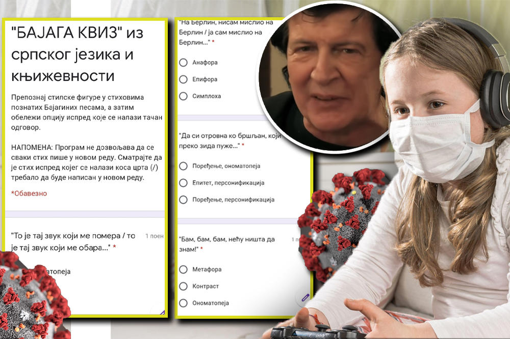 BAJAGA U DOBA KORONE: Gimnazijalci RAZBIJAJU MONOTONIJU, u karantinu uče stilske figure uz NJEGOVE STIHOVE! (FOTO)