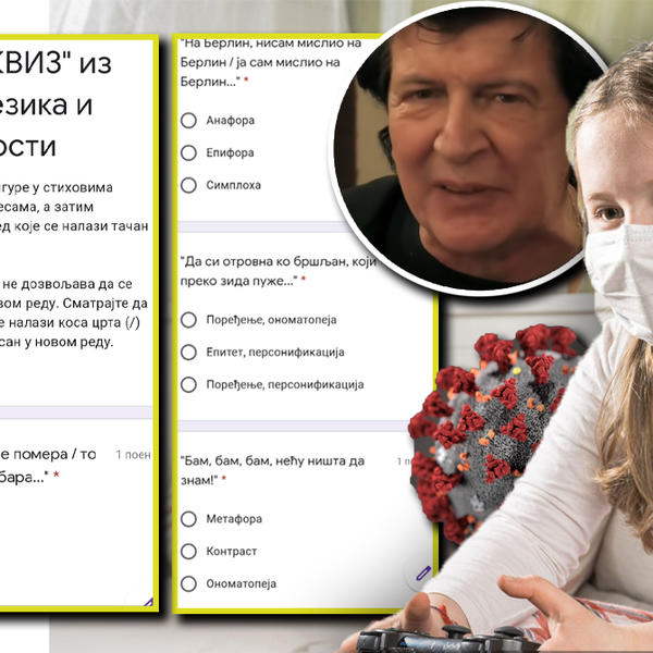 BAJAGA U DOBA KORONE: Gimnazijalci RAZBIJAJU MONOTONIJU, u karantinu uče stilske figure uz NJEGOVE STIHOVE! (FOTO)