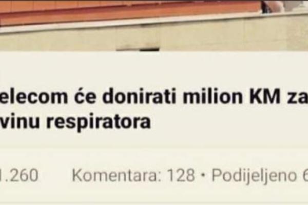 LJUDI UMIRU, A VI KUPUJETE ASPIRATORE? Status ovog Bosanca nas je sve nasmejao u ovo teško vreme