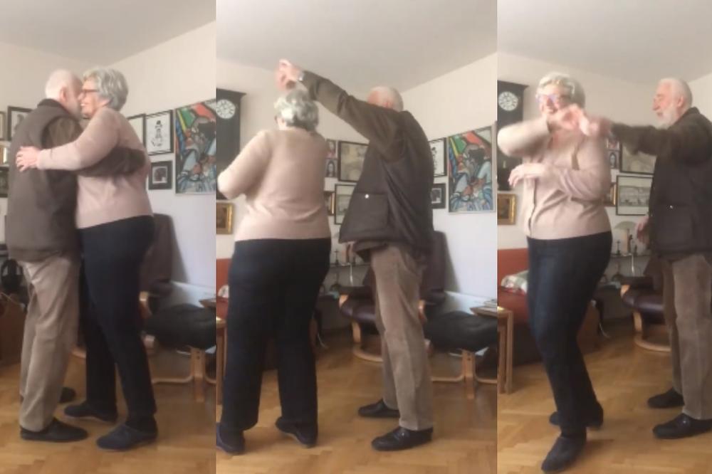 LJUBAV U DOBA KORONE: Poznati niški arhitekta u samoizolaciji ZAPLESAO SA SUPRUGOM nasred DNEVNE SOBE! (VIDEO)