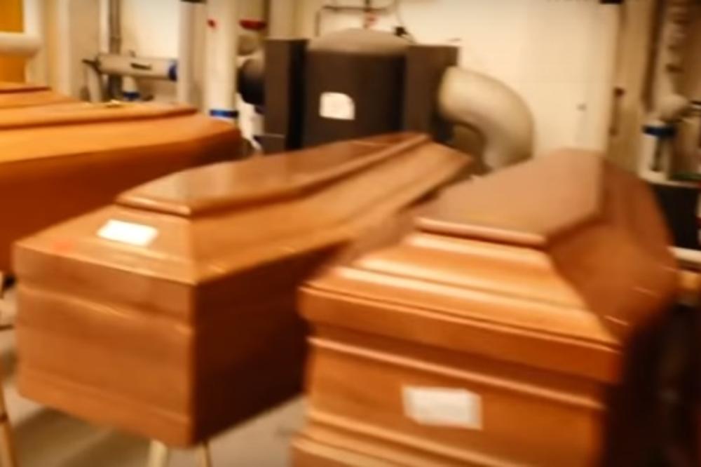 OVO JE NAJJEZIVIJI SNIMAK IZ ITALIJE DO SADA! Krematorijum prepun sanduka, NEMA MESTA ZA SVE (VIDEO)