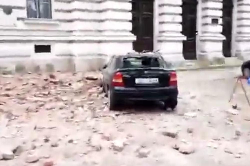 OVO JE KATASTROFA, ZAGREB JE U RUŠEVINAMA, LJUDI ISTRČALI U PIDŽAMAMA: Pojavili se snimci posle ZEMLJOTRESA (VIDEO)