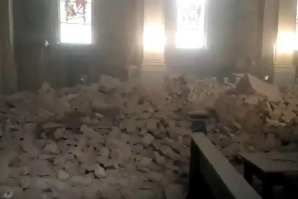 NAJPOTRESNIJA SCENA IZ ZAGREBA: Ovako izgleda unutrašnjost BAZILIKE SRCA ISUSOVA! (VIDEO)