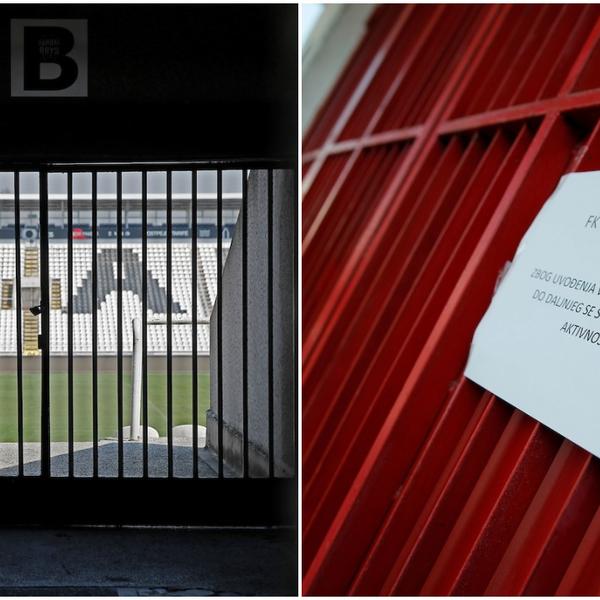 VANREDNO I NA STADIONIMA: Pogledajte kako izgledaju Marakana i JNA u doba pandemije koronavirusa! (FOTOGALERIJA)