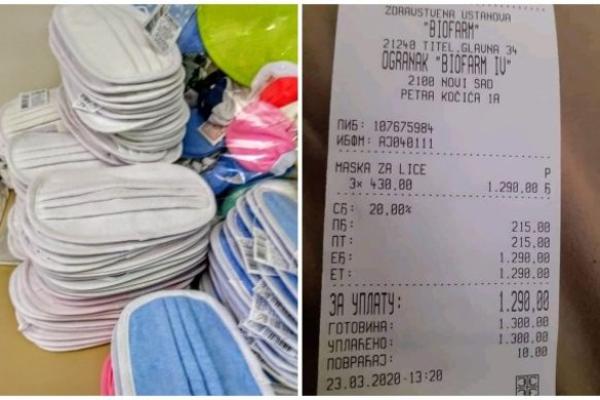 MASKA KOŠTA 430 DINARA?! Građani se pobunili zbog cene u ovoj apoteci! ONDA SE OGLASIO MENADŽER (FOTO)