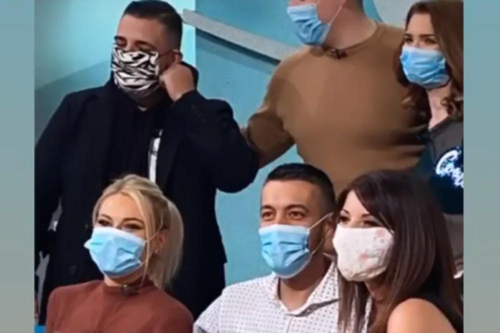 SANJA DOČEKALA GOSTE U EMISIJI SA OPREMOM ZA KORONU: Prvo su je čudno gledali, a onda su SVI OVO URADILI!