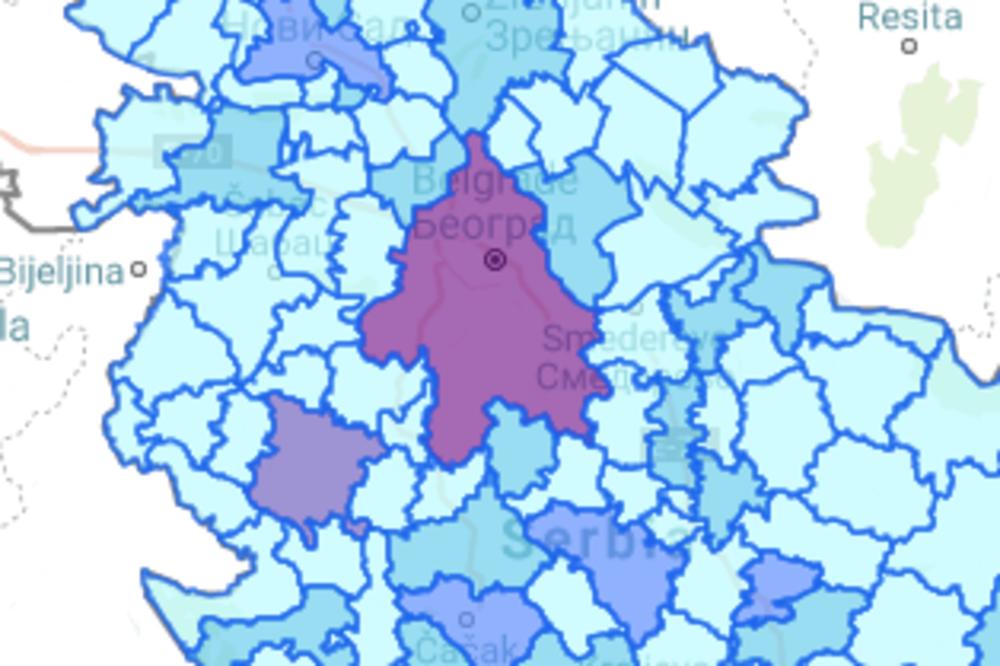 HITNO SAOPŠTENJE: Vlada otvorila MAPU KORONAVIRUSA U SRBIJI! Pogledajte GDE IMA KOLIKO ZARAŽENIH! (MAPA)