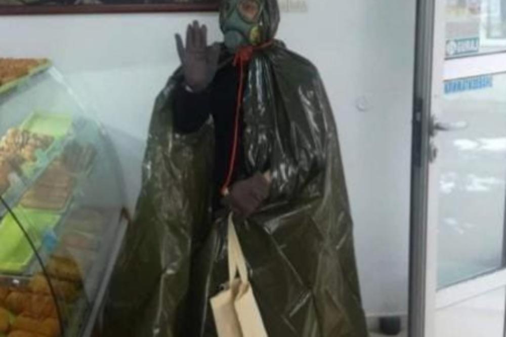 DA LI BISTE SE VI USUDILI? Žena iz Kraljeva OVAKO izašla do pekare, ZAŠTITA NA PRVOM MESTU! (FOTO)
