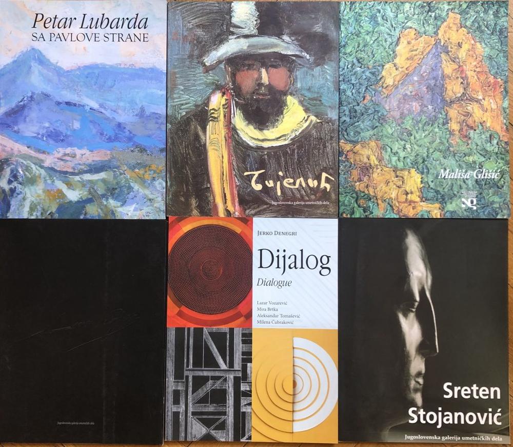 Naslovne strane monografija koje je objavila Nacionalna galerija