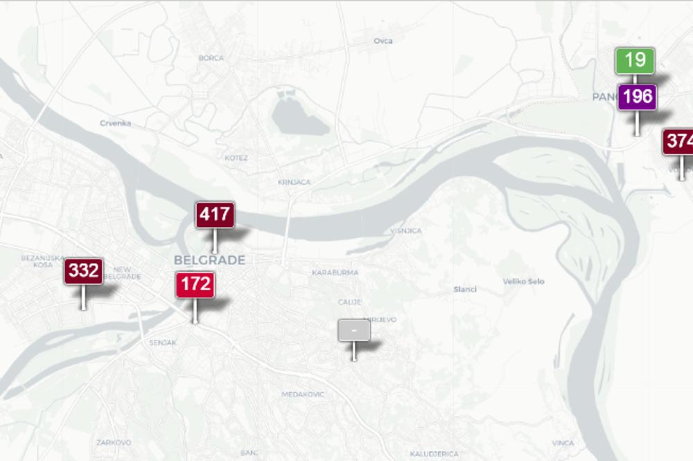 BEOGRAD: Zagađenost 417, a ulice skoro PRAZNE!