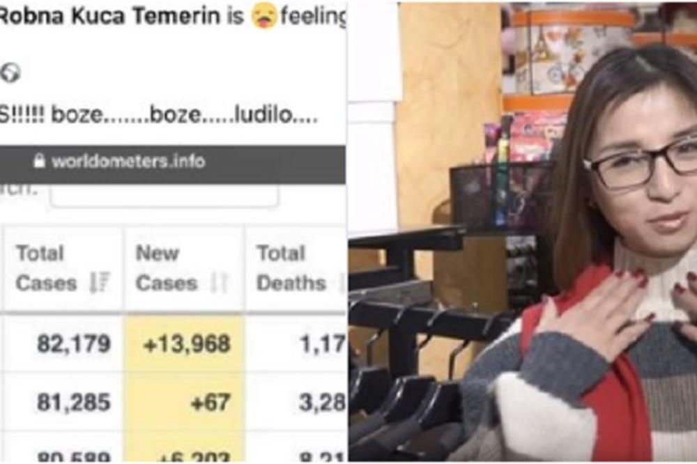 AMERIČKI VIRUS, BOŽE, BOŽE! Kineskinja iz robne kuće Temerin se opet OGLASILA! PROČITAJTE ŠTA JE NAPISALA! (FOTO)