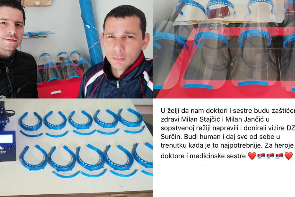 I ONI SU NAŠI HEROJI: Ova 2 momka su našim zdravstvenim radnicima poklonili JEDNU STVAR koja ih štiti od INFEKCIJE!