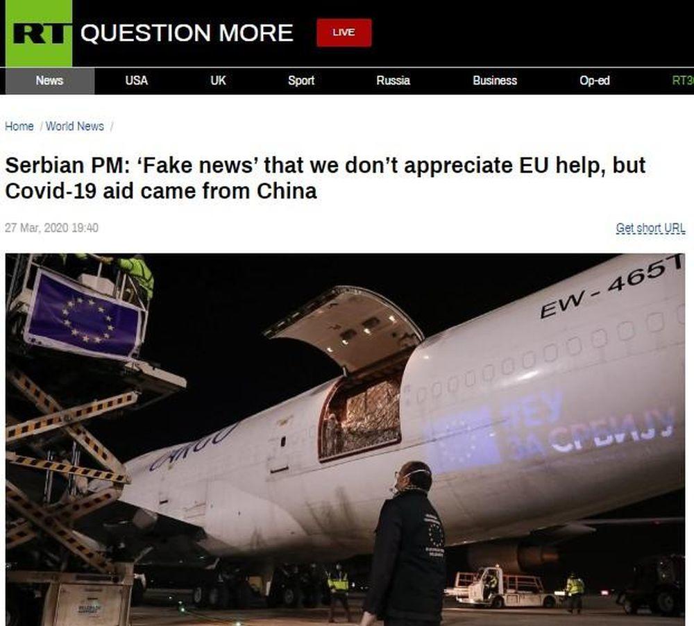 Vest u ruskim medijima