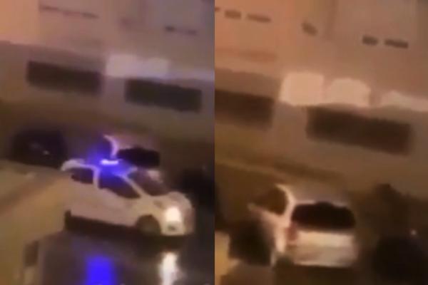 ČOVEK UHVAĆEN NA KAMERAMA U TOKU POLICIJSKOG ČASA! POČEO DA BEŽI KOLIKO GA NOGE NOSE: Patrola reagovala! (VIDEO)