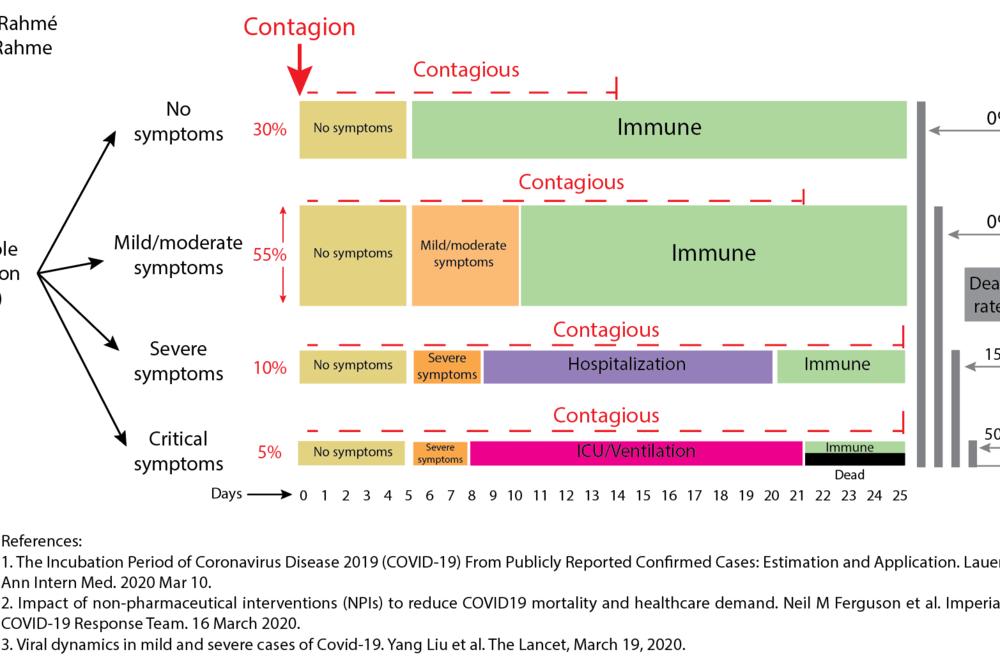 OVAJ GRAFIKON NAJBOLJE POKAZUJE ZAŠTO JE KORONA TOLIKO OPASNA I KOLIKO SE LAKO ŠIRI: Pogledajte ga dobro!