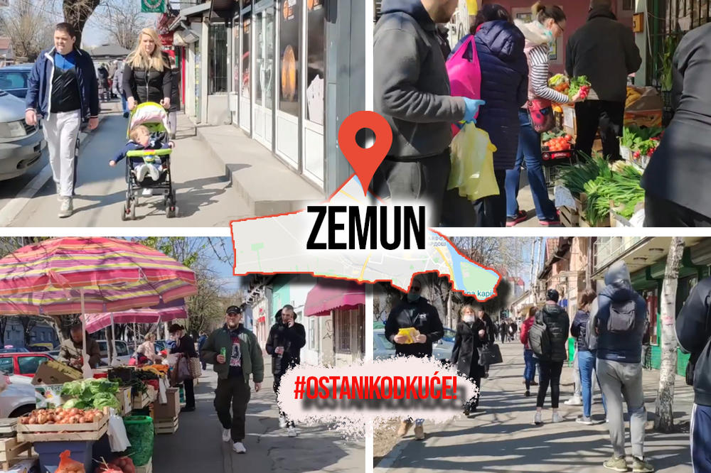 DOBRO BRE, LJUDI, DA LI STE NORMALNI? Lik prošao kroz ulicu u Zemunu, ako se ovako nastavi nećemo se rešiti korone