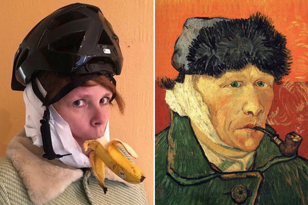 MUZEJSKI IZAZOV: Muzej pozvao ljude da oponašaju čuvena umetnička dela na fotografijama tokom izolacije