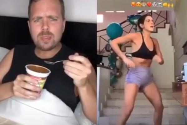 OVAJ KLIP OPISUJE SVE NAS U VREME KORONE: Ona vežba i znoji se, a on... Pa, pogledajte i sami (VIDEO)