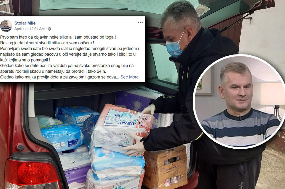 TEŠKO VAM JE DOK STE U IZOLACIJI? Stolar Mile ima poruku za vas, svako u Srbiji mora ovo da pročita! (FOTO)