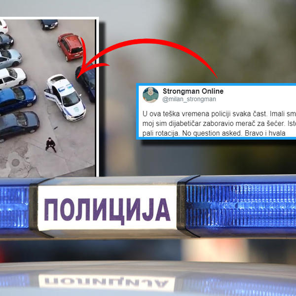 POLICIJI SVAKA ČAST, ISTOG TRENUTKA SU UPALILI ROTACIJU! Jedan čovek je snimio neverovatan prizor sa svog prozora!