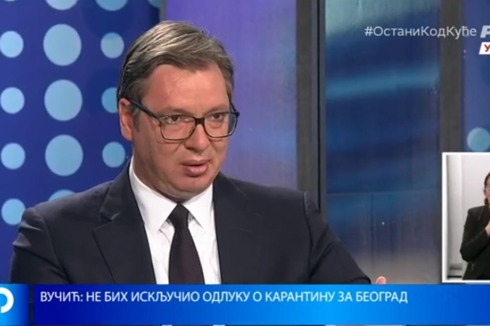 VUČIĆ PROGOVORIO O KARANTINU 24 ČASA! Ovo je saopštio Srbiji!