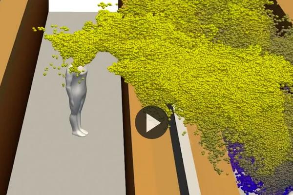 POGLEDAJTE KOLIKO DALEKO I BRZO SE ŠIRI ZARAZA AKO SAMO JEDAN ČOVEK KINE U ZATVORENOM PROSTORU: Ovo je užas (VIDEO)